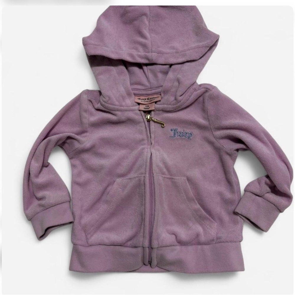 Juicy Couture Lavender Kids Zip-Up Hoodie